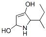 1H-Pyrrole-2,4-diol,  2,5-dihydro-5-(1-methylpropyl)- 结构式