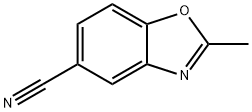 2-甲基苯并[D]噁唑-5-腈 结构式