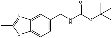 N-[(2-methyl-5-benzoxazolyl)methyl]carbamic acid 1,1-dimethylethyl ester 结构式