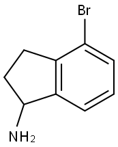 4-溴-2,3-二氢-1H-茚-1-胺 结构式