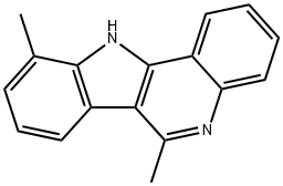 11H-Indolo[3,2-c]quinoline,  6,10-dimethyl- 结构式