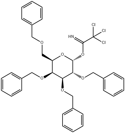 2,3,4,6-四-O-苯甲酰基-D-半乳糖苷 结构式