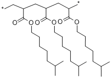 聚(丙烯酸异辛酯) 结构式