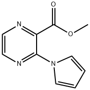 3-(1H-吡咯-1-基)吡嗪-2-甲酸甲酯 结构式