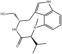 吲哚内酰胺 V 结构式