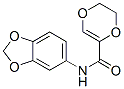 1,4-Dioxin-2-carboxamide,  N-1,3-benzodioxol-5-yl-5,6-dihydro- 结构式