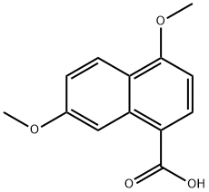 4,7-二甲氧基-1-萘酸 结构式