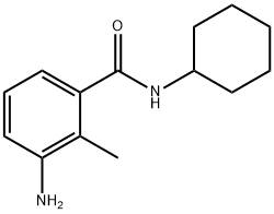 3-氨基-N-环己基-2-甲基苯甲酰胺 结构式