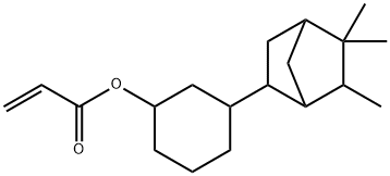 3-异冰片基环己基丙烯酸酯 结构式