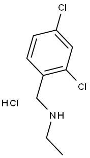 N-(2,4-DICHLOROBENZYL)ETHANEAMINE HYDROCHLORIDE 结构式