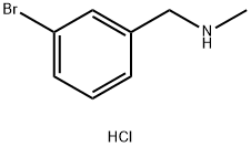 N-甲基-3-溴苄胺盐酸盐 结构式