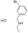 N-(3-溴苄基)乙胺盐酸盐 结构式