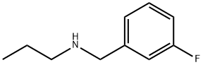 N-(3-氟苄基)-1-丙基胺 结构式