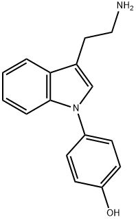 4-[3-(2-AMINOETHYL)-1H-INDOL-1-YL]PHENOL 结构式