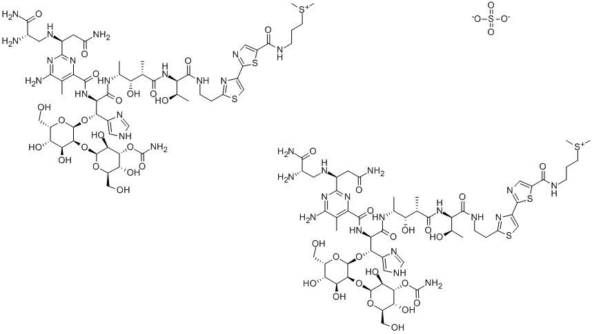 硫酸博莱霉素 结构式