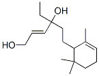 2-Hexene-1,4-diol, 4-ethyl-6-(2,6,6-trimethyl-2-cyclohexen-1-yl)-, cyclized 结构式