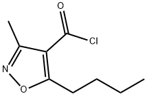 5-丁基-3-甲基异恶唑-4-甲酰氯 结构式