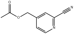 4-乙酰氧甲基-2-氰基吡啶 结构式