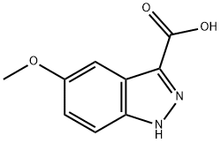 5-甲氧基-3-吲唑羧酸 结构式