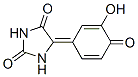 Hydantoin, 5-(3-hydroxy-4-oxo-2,5-cyclohexadien-1-ylidene)- (7CI) 结构式