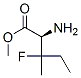 Norvaline,  3-fluoro-3-methyl-,  methyl  ester 结构式