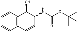 (1R,2R)-反式-2-(BOC-氨基)-1,2-二氢-1-萘酚 结构式