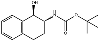 (1R,2R)-反式-2-(BOC-氨基)-1,2,3,4-四氢-1-萘酚 结构式