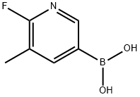2-氟-3-甲基吡啶-5-硼酸 结构式
