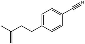 4-(4-CYANOPHENYL)-2-METHYL-1-BUTENE 结构式