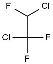 DICHLORO-1,1,2-TRIFLUOROETHANE 结构式