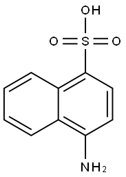 1-Naphthalenesulfonic acid, 4-amino-, coupled with diazotized 2-(4-aminophenyl)-1H-benzimidazol-5-amine and 6-hydroxy-2-naphthalenesulfonic acid monosodium salt, sodium salt  结构式