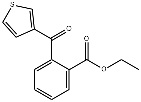 2-(噻吩-3-羰基)苯甲酸乙酯 结构式