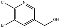 3-溴-2-氯-5吡啶甲醇 结构式