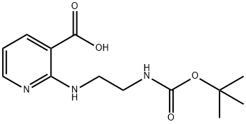 2-(2-TERT-BUTOXYCARBONYLAMINO-ETHYLAMINO)-NICOTINIC ACID 结构式