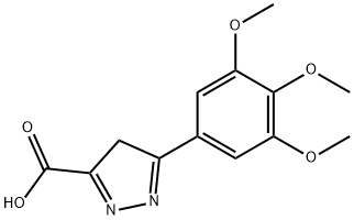 5-(3,4,5-TRIMETHOXY-PHENYL)-4H-PYRAZOLE-3-CARBOXYLIC ACID 结构式