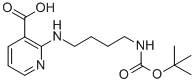 2-(4-TERT-BUTOXYCARBONYLAMINO-BUTYLAMINO)-NICOTINIC ACID 结构式