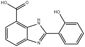 2-(2-HYDROXY-PHENYL)-3H-BENZOIMIDAZOLE-4-CARBOXYLIC ACID 结构式