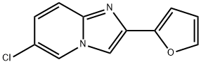 6-CHLORO-2-FURAN-2-YL-IMIDAZO[1,2-A]PYRIDINE 结构式