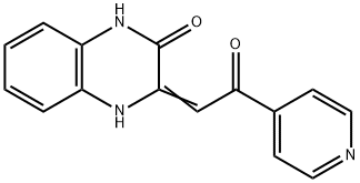 3-(2-OXO-2-PYRIDIN-4-YL-ETHYLIDENE)-3,4-DIHYDRO-1H-QUINOXALIN-2-ONE 结构式