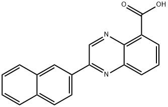 2-萘-2-基-喹喔啉-5-羧酸 结构式