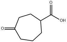 4-氧代-2-羧基环庚烷 结构式