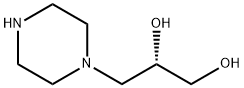 (S)-3-(Piperazin-1-yl)propane-1,2-diol 结构式
