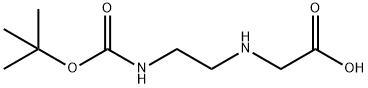 ([2-[(叔丁氧羰基)氨基]乙基]氨基)乙酸 结构式