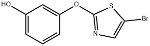 3-[(5-溴-2-噻唑基)氧基]苯酚 结构式