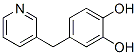 1,2-Benzenediol, 4-(3-pyridinylmethyl)- (9CI) 结构式