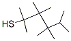 2,3,3,4,4,5-hexamethylhexane-2-thiol 结构式