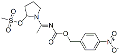 MESYLOXY-1-(N-(((4-NITROBENZYL)OXY)CARBONYL)ACETOIMIDOYL)PYRROLIDINE 结构式