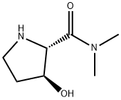 2-Pyrrolidinecarboxamide,  3-hydroxy-N,N-dimethyl-,  (2S,3S)- 结构式