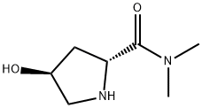 2-Pyrrolidinecarboxamide,  4-hydroxy-N,N-dimethyl-,  (2R,4S)- 结构式