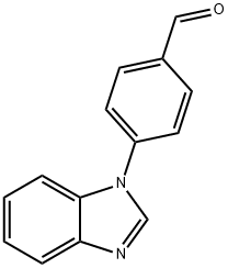 1-(4-甲酰基苯基)-1H-苯并咪唑 结构式